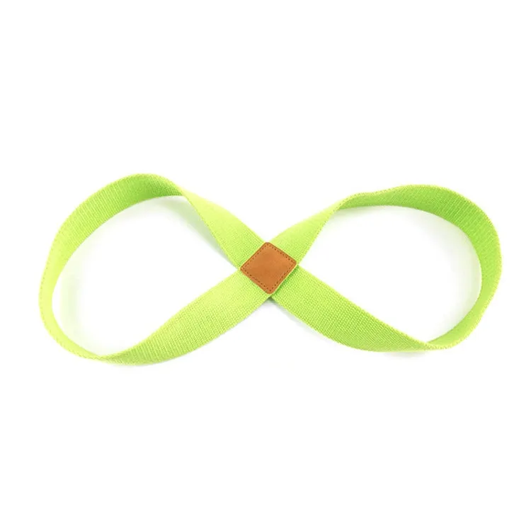 2 PCS Yoga Stretch Belt Cotton Thick Mobius Strip(Green)