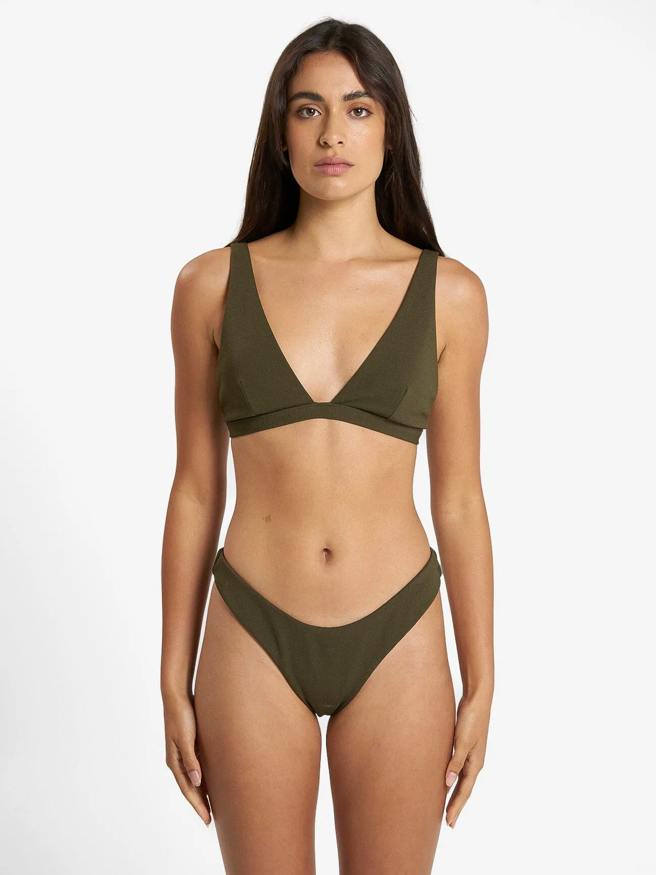 Adira Tall Triangle Bikini Top - Tarmac