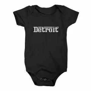 Baby Onesie - Detroit Grigio - Black