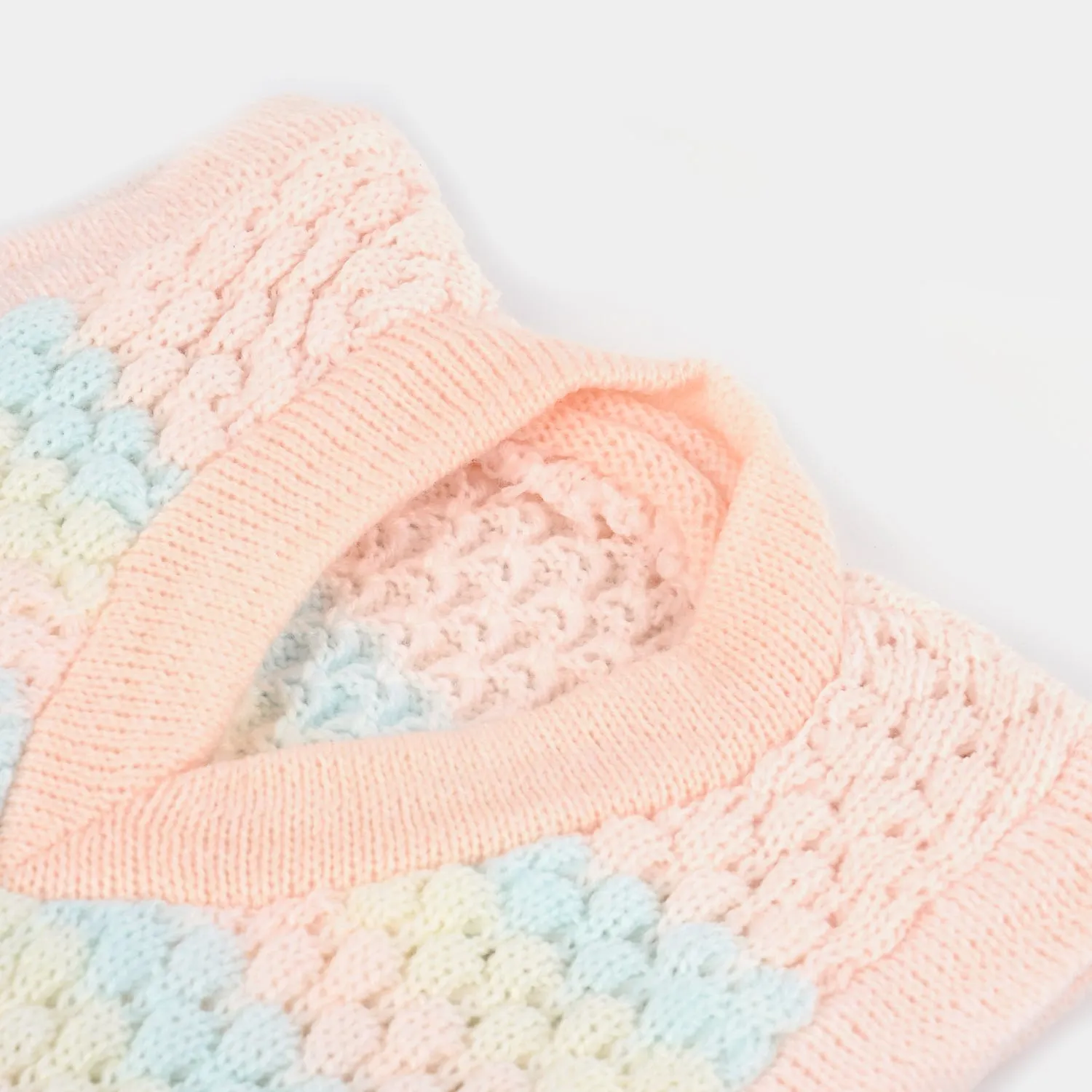 Baby Woolen Inner Wear Sweater-Peach 3M 