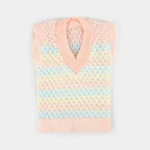 Baby Woolen Inner Wear Sweater-Peach 3M 