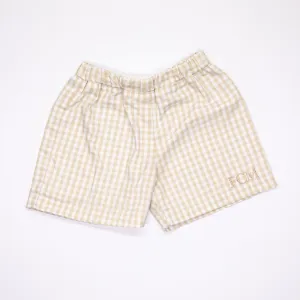 Beaufort Bonnet Shelton Shorts in Khaki Gingham