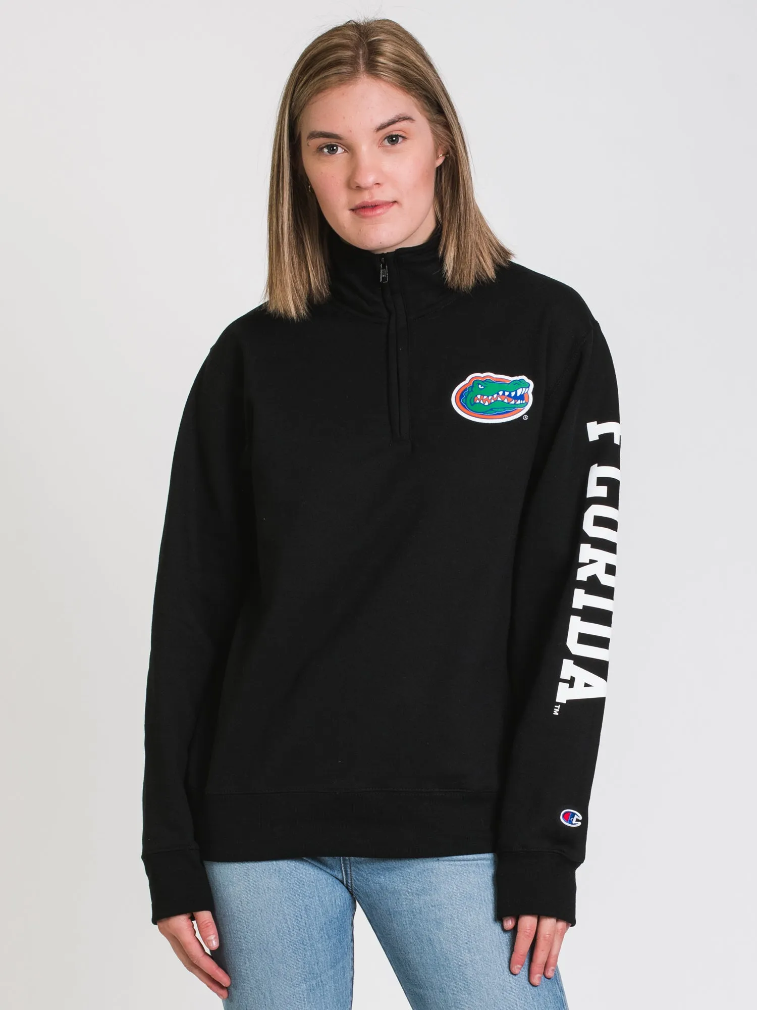 CHAMPION 1/4 ZIP FLORIDA UNIVERSITY SWEATER - CLEARANCE