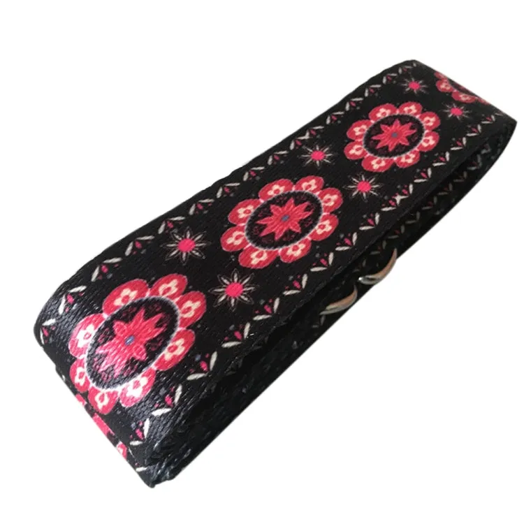 Color Pattern Stretch Band Yoga Stretch Band, Size: 185 x 3.8cm(Black)