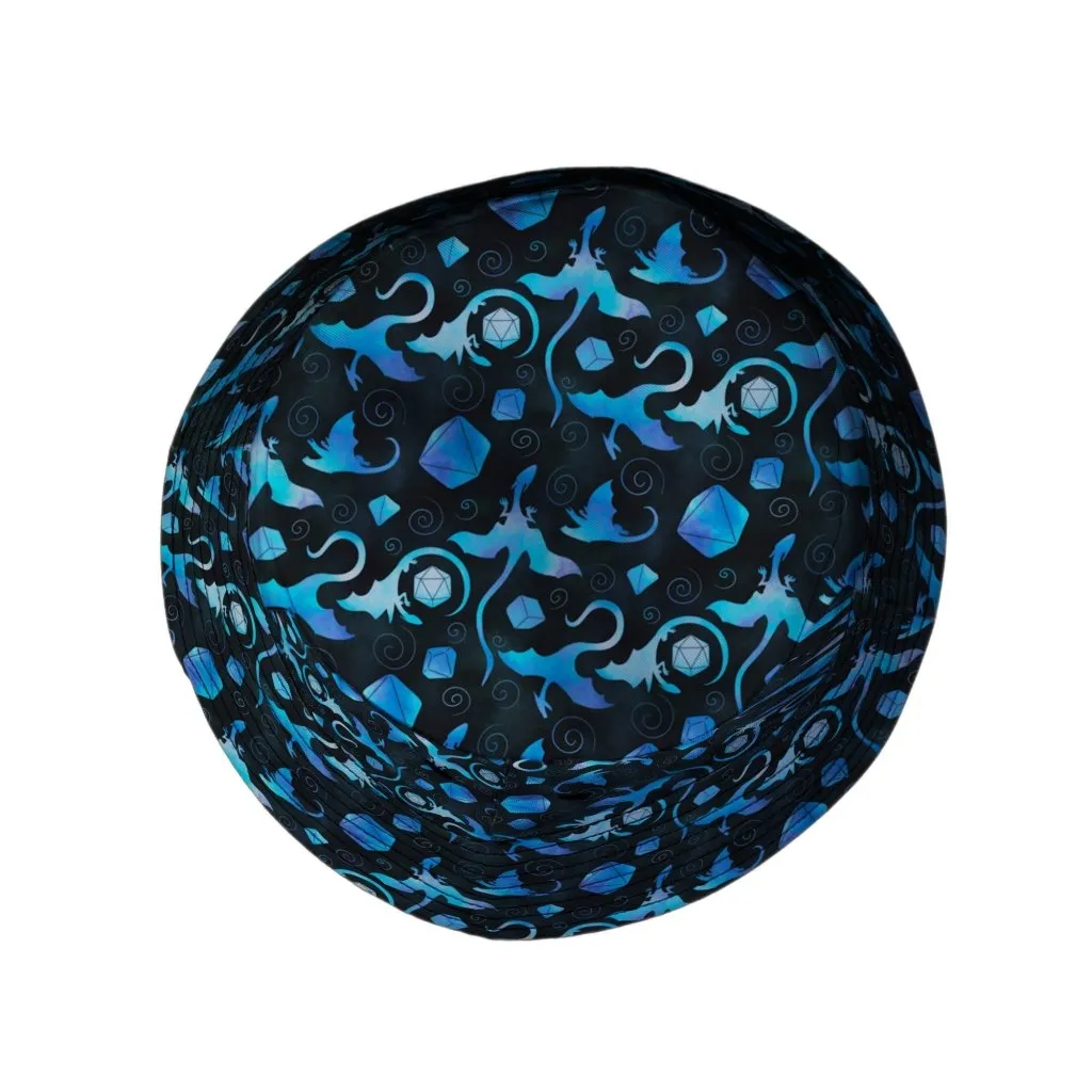 Dnd Mystic Blue Dragons Bucket Hat