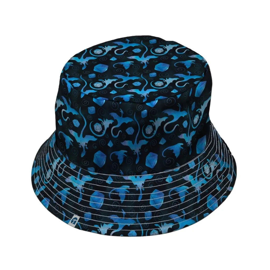 Dnd Mystic Blue Dragons Bucket Hat