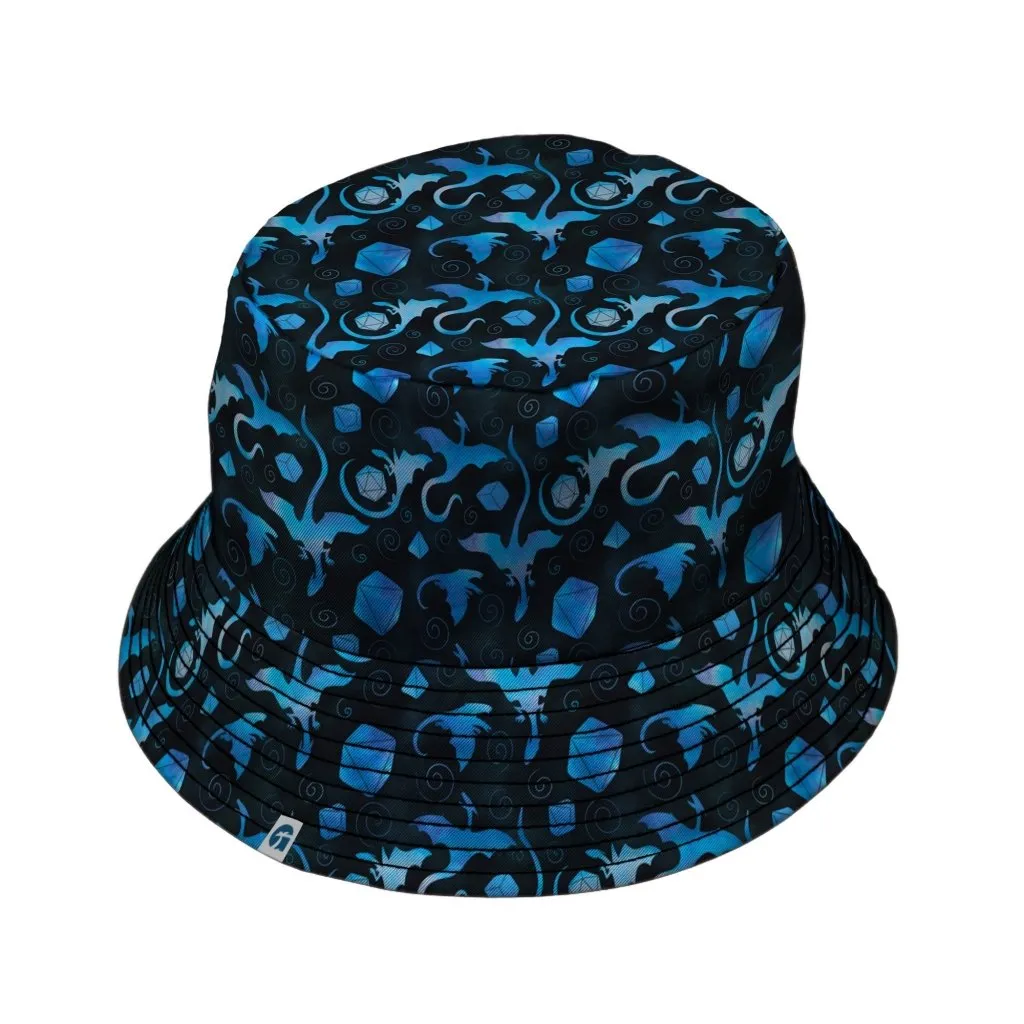 Dnd Mystic Blue Dragons Bucket Hat