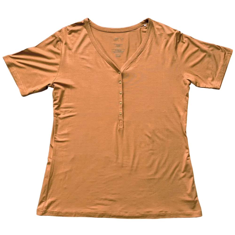 Ember Brown Bamboo Women's Lounge Top