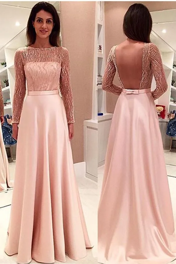 Glamorous Long Sleeveless Open Back Prom Dresses Evening Dresses PG334