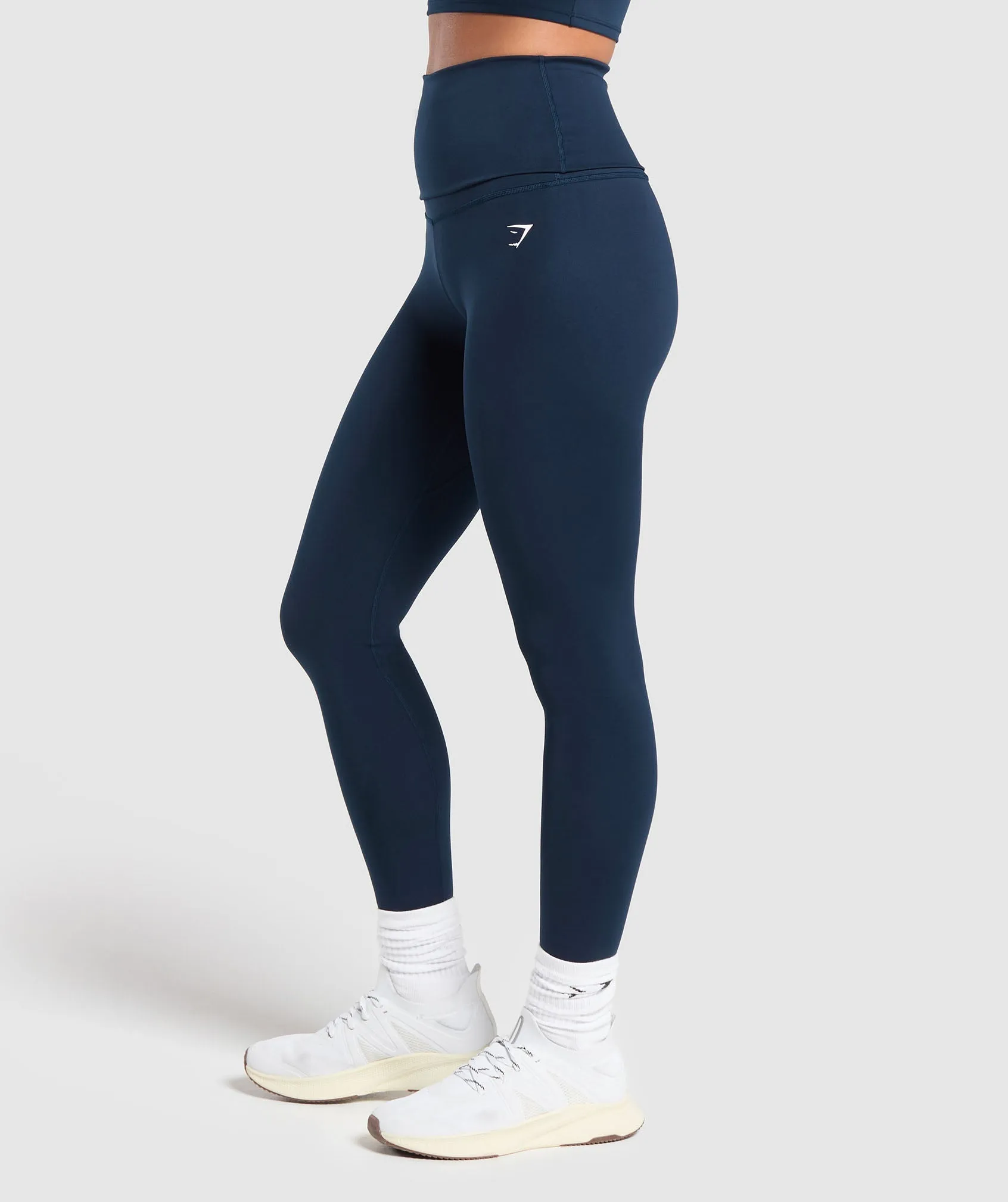 Gymshark Everyday Foldover Leggings - Navy