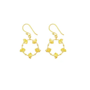 Heart's Dance Earrings in Gold