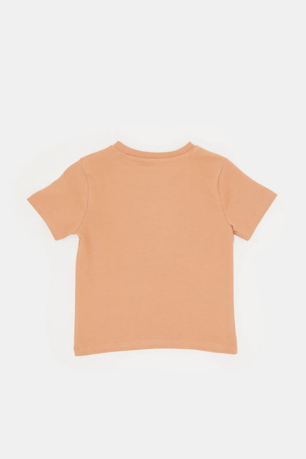 Infant Boys Rust Summer Print T-Shirt