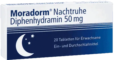 MORADORM, have a restful night diphenhydramine hydrochloride, sleep disorders