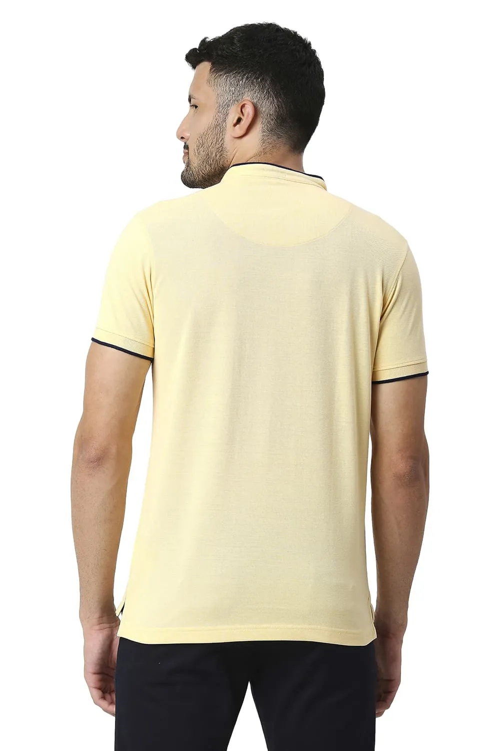 Muscle Fit Cotton Polyester Polo T-shirt