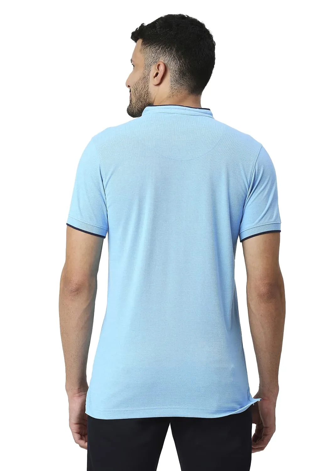 Muscle Fit Cotton Polyester Polo T-shirt