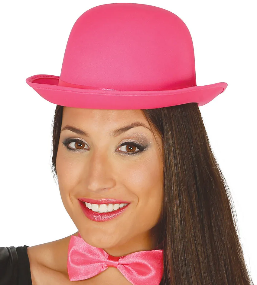 Pink Bowler Hat