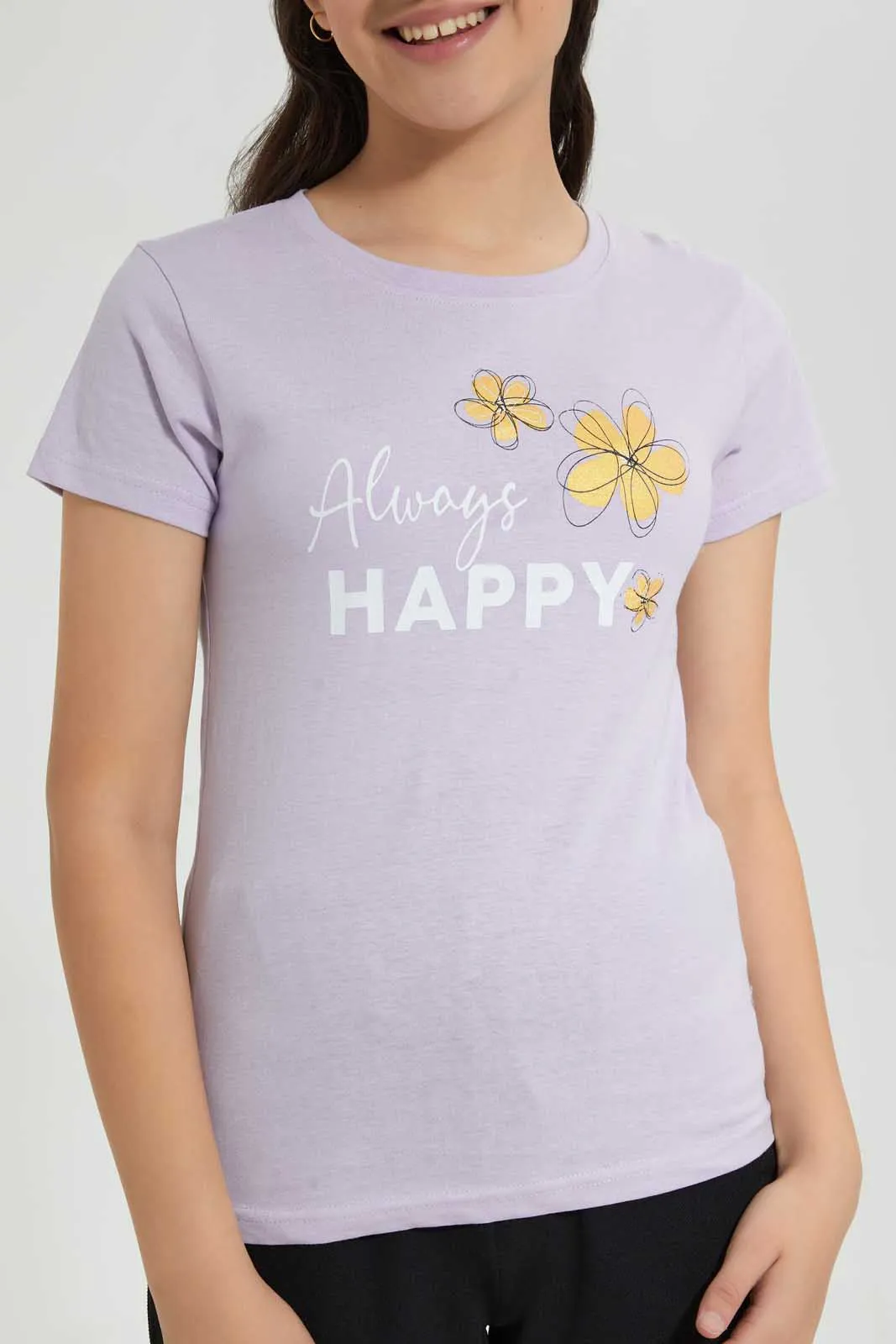 Purple Always Happy T-Shirt