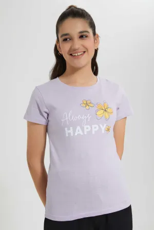 Purple Always Happy T-Shirt