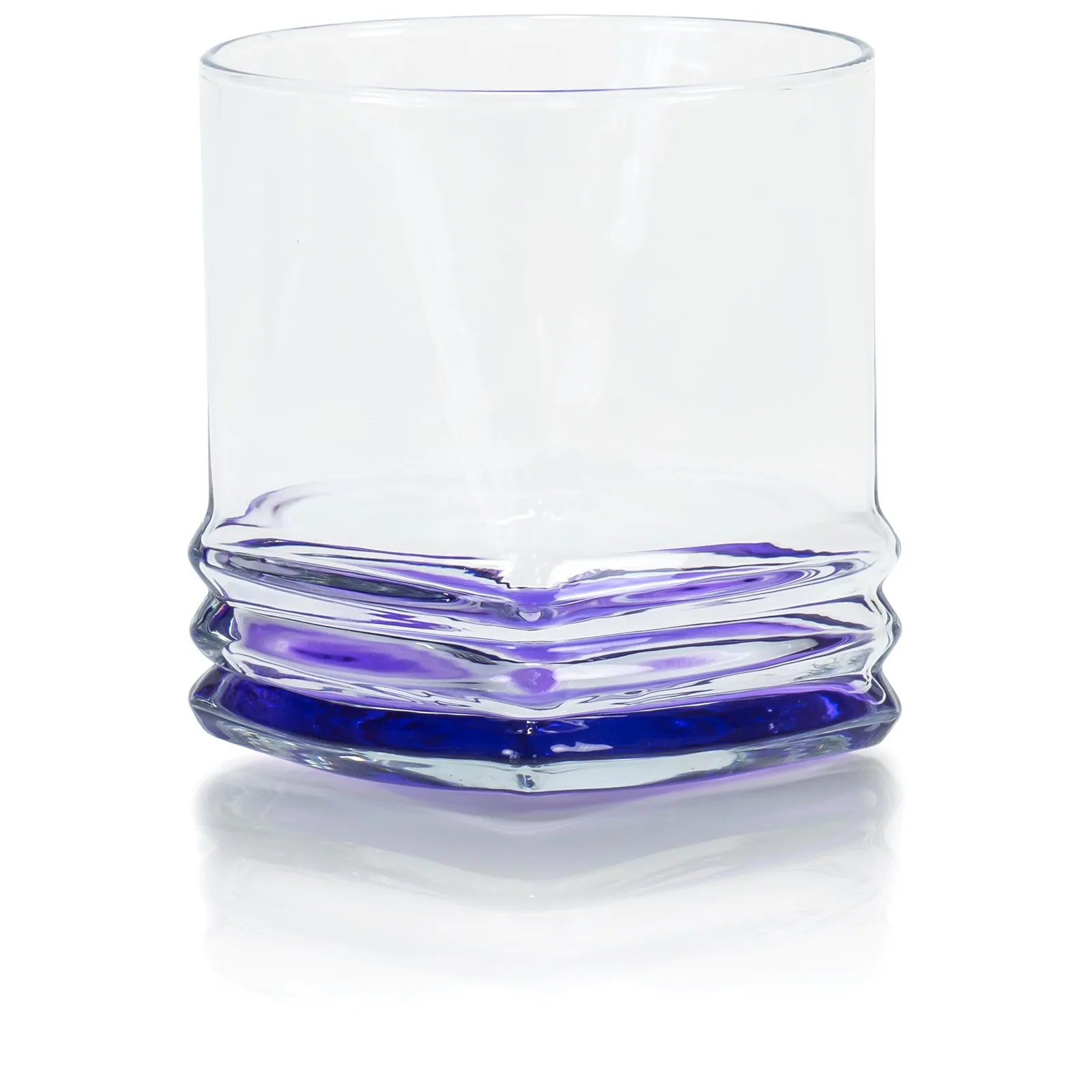 Red Co. Multicolor Double Old Fashioned Rocks Glasses, 10 Ounce, Set of 6