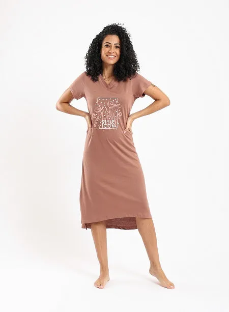 Stylish and Comfortable Sleepwear Nightdress For Women - Kashmir