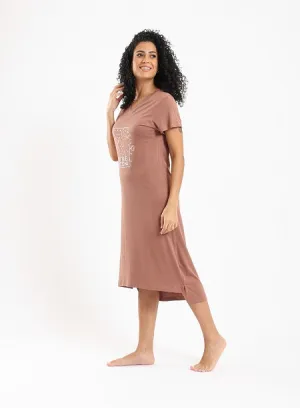 Stylish and Comfortable Sleepwear Nightdress For Women - Kashmir