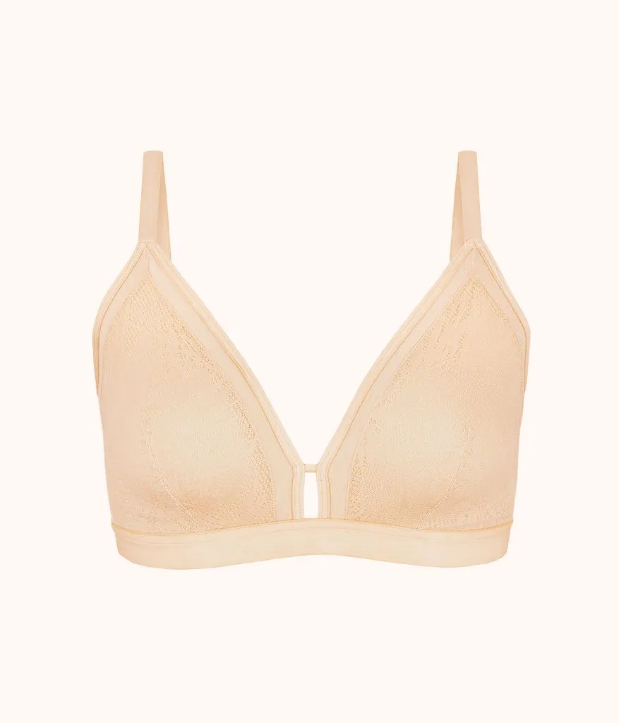 The Smooth Lace Busty Bralette: Toasted Almond