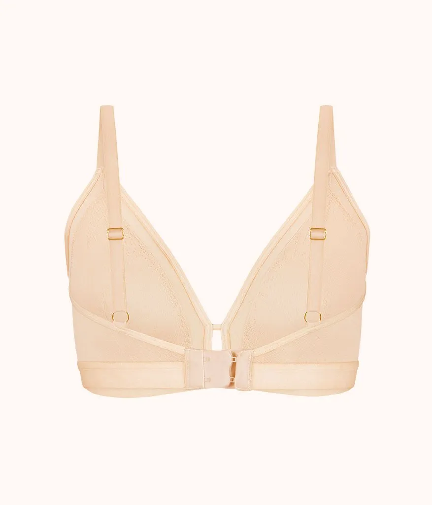 The Smooth Lace Busty Bralette: Toasted Almond