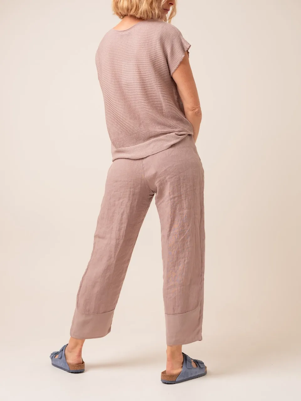 Transit Par Such Light weight Knit Top in Mauve