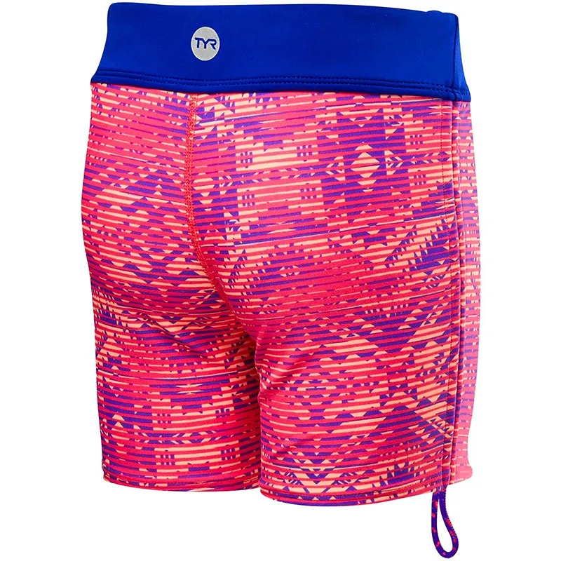 TYR - Girls' Conquest Della Boyshort - Coral