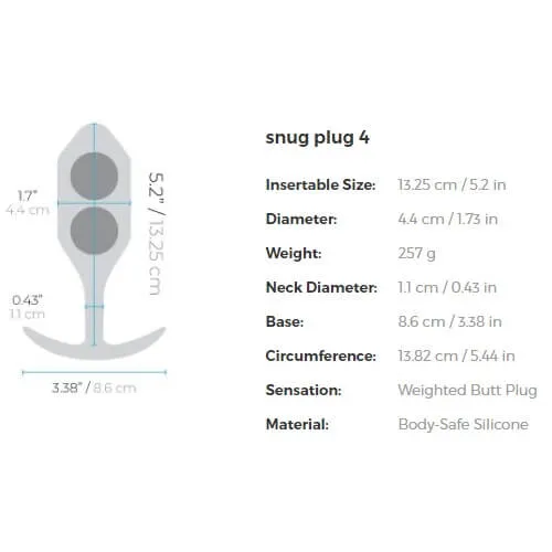 Weighted Snug Plug 4